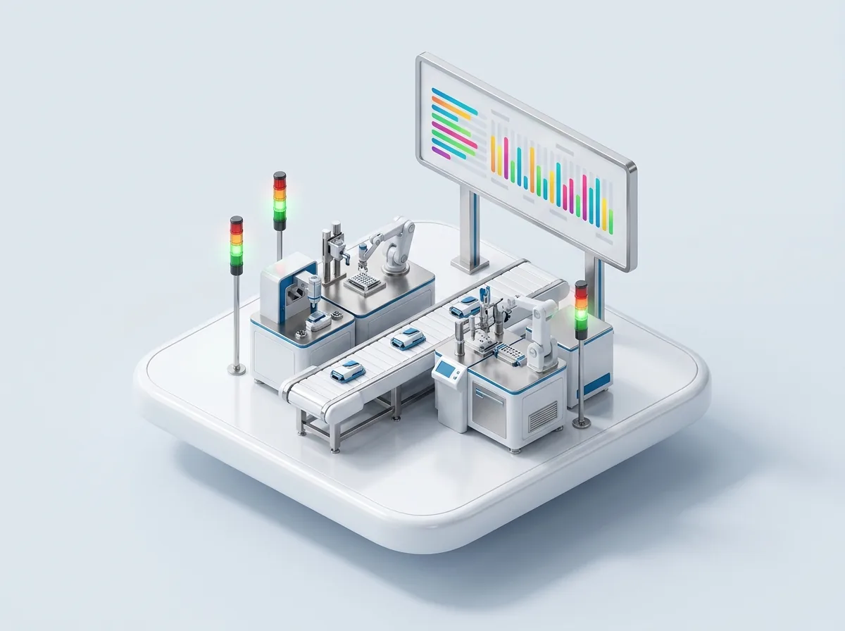 ANDON ist ein System zur Echtzeitüberwachung des Produktionsprozesses in einer Fabrik oder Produktionsstätte. Es dient dazu, Probleme in der Produktion zu erkennen und schnell einzugreifen. ANDON kann zudem eingesetzt werden, um die Produktivität und Leistung der Mitarbeiter an einer Produktionslinie zu steigern.