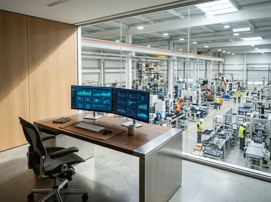 Production planning and ERP screens